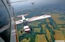 In volo sulla pianura di Albenga, il Pa18 Di Renato Fornaciari è a 5 metri dal mio aereo. (1989)